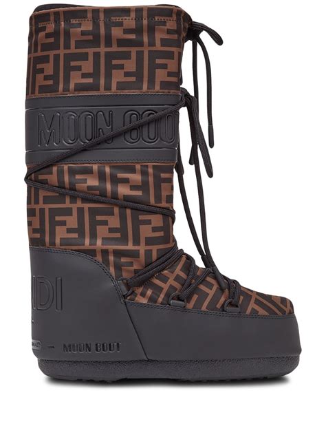 fendi crocodile boots black|fendi moon boots.